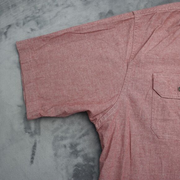 Wrangler Shirt Mens XL Extra Red Western Hike Outdoor Flex Workwear Button Up B1 - Picture 9 of 15